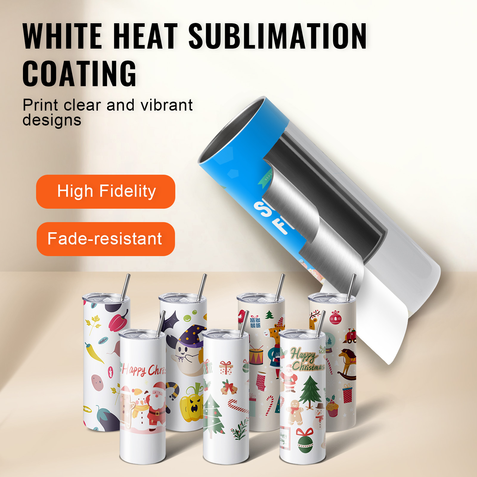 SucceBuy 8/12/14/16/24/50 adet - Sublimation Mug White incelemesi ve fiyatı